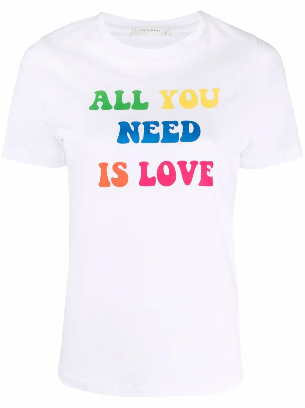 

Chinti and Parker slogan-print cotton T-shirt - White