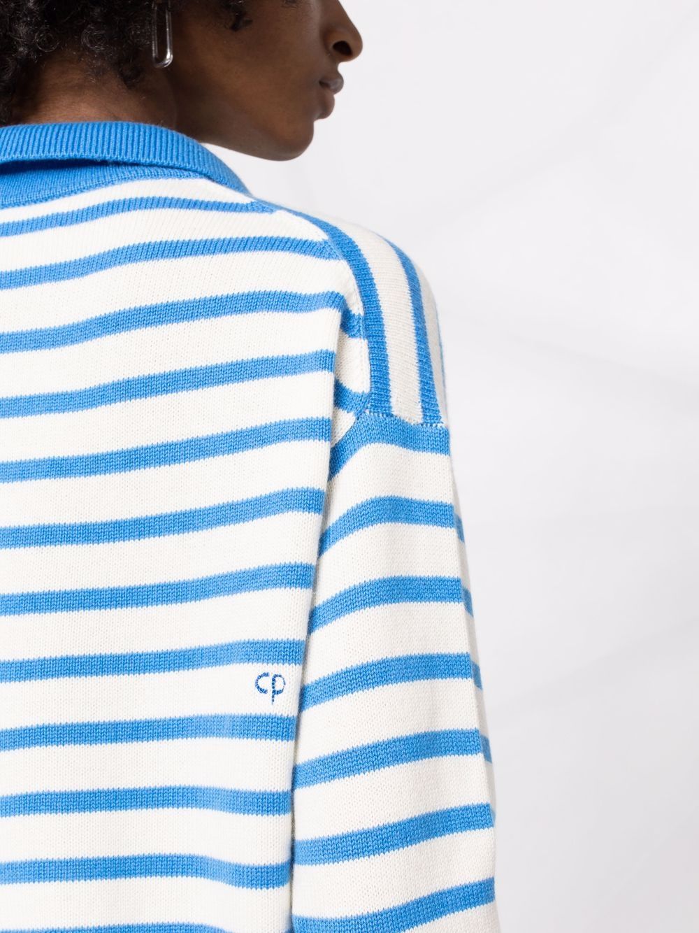 фото Chinti and parker spread-collar breton stripe jumper