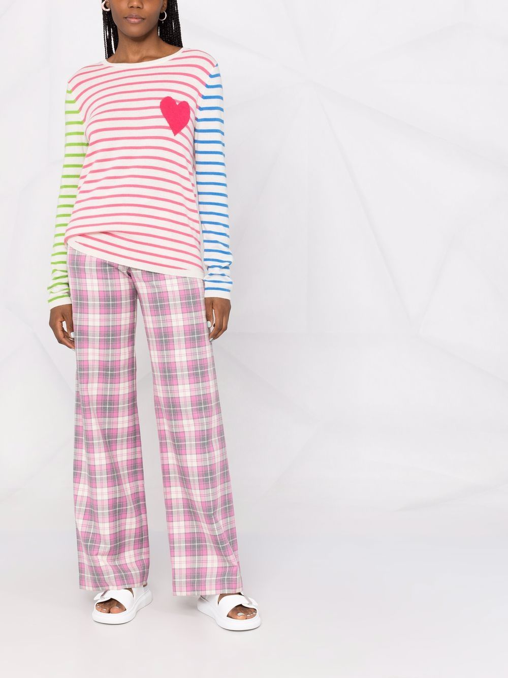 фото Chinti and parker breton striped heart jumper