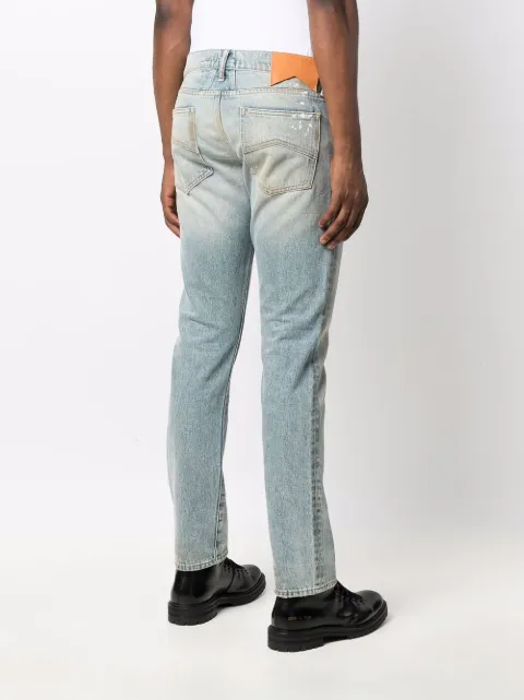 Shop Rhude paint splatter detail slim 