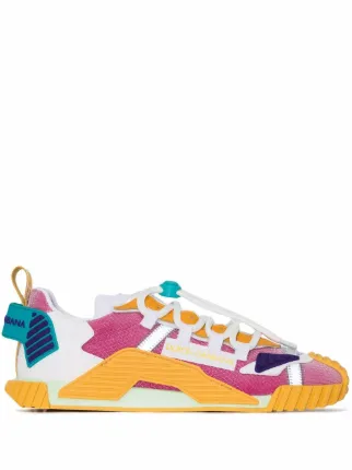 Dolce & Gabbana NS1 Panelled low-top Sneakers | Pink | FARFETCH