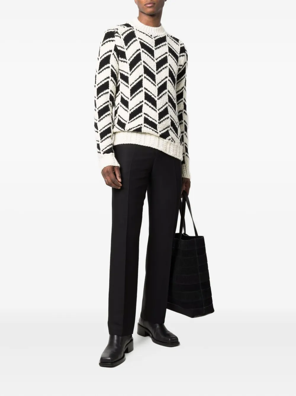Saint Laurent 셰브런 패턴 스웨터 | 스웨터 | Image 2