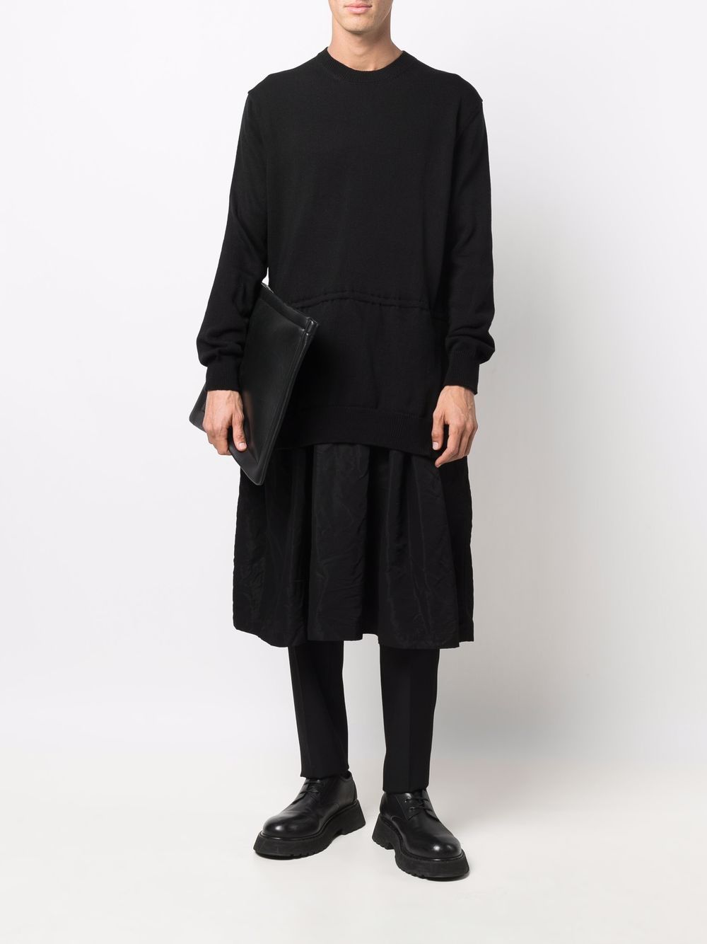 фото Black comme des garçons ярусное платье мини