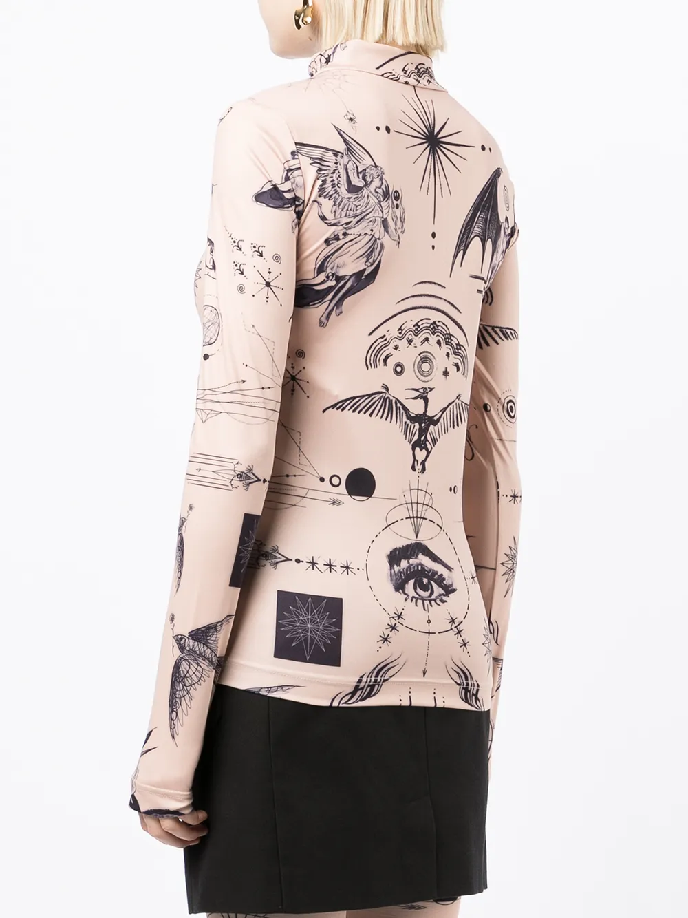 Sacai x Jean Paul Gaultier x Dr. Woo Printed Top - Farfetch