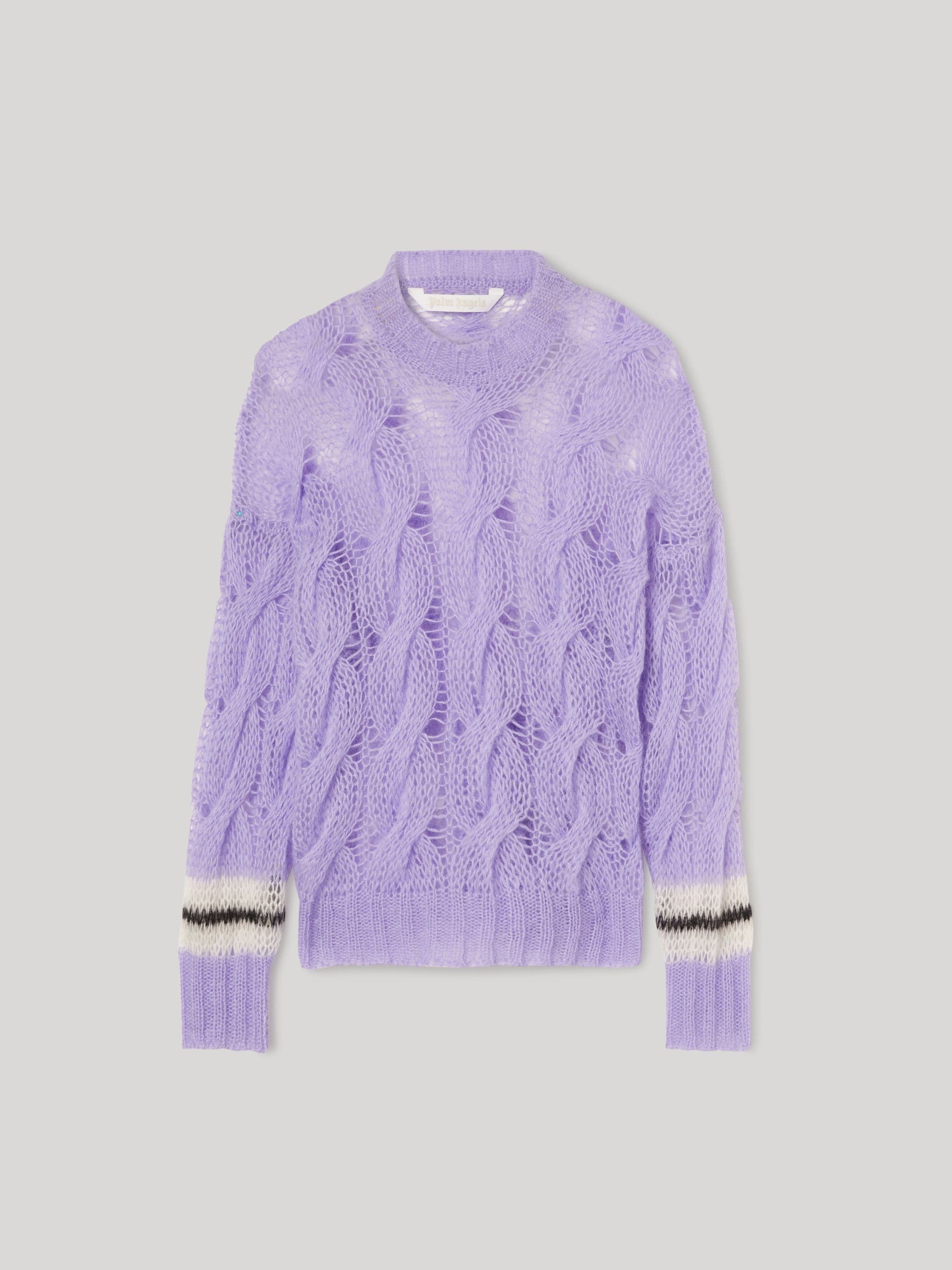 TRACK MOHAIR SWEATER