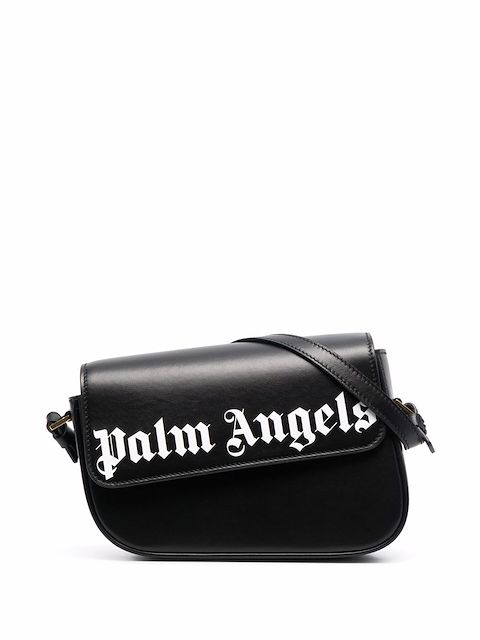 Palm Angels Crash leather shoulder bag
