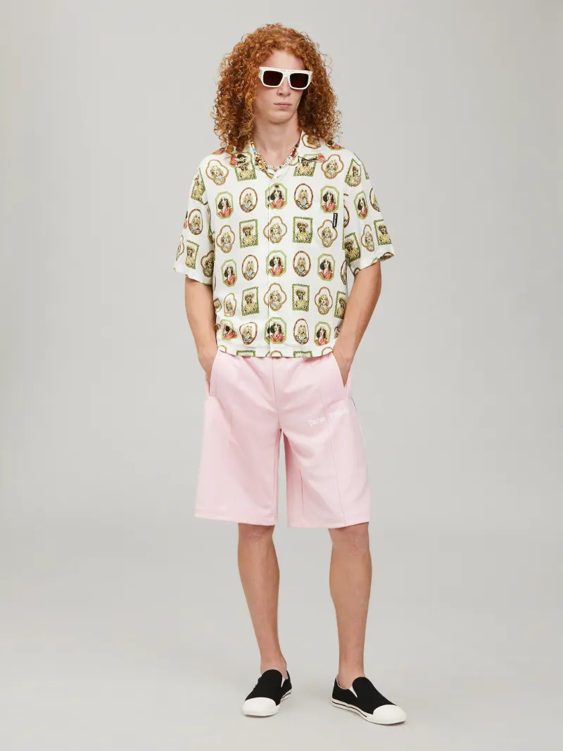 PINK TRACK SHORTS Palm Angels® Official