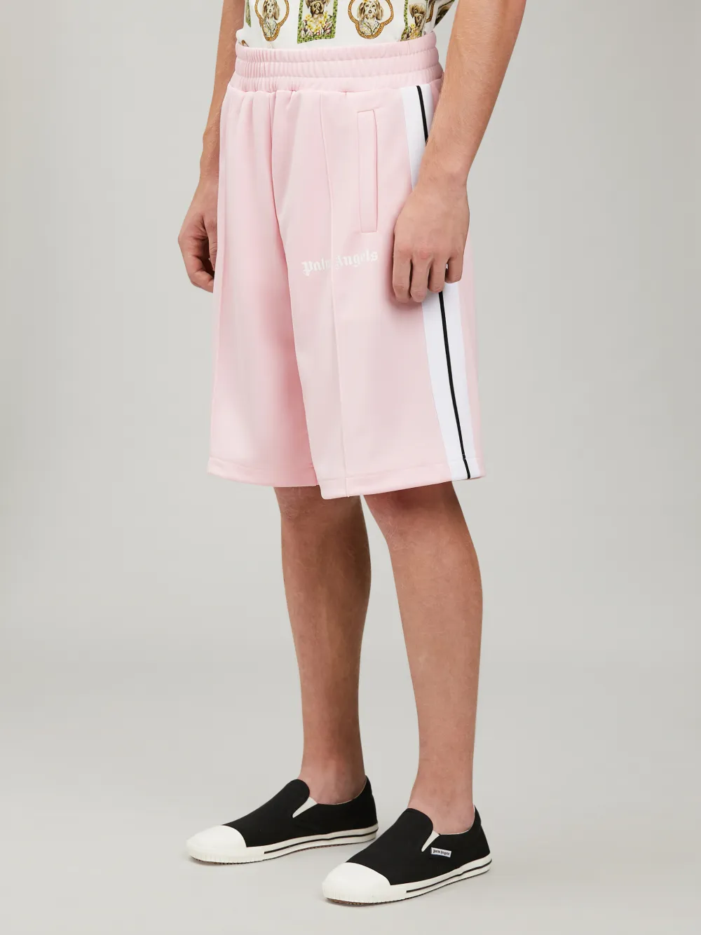 PINK TRACK SHORTS Palm Angels® Official
