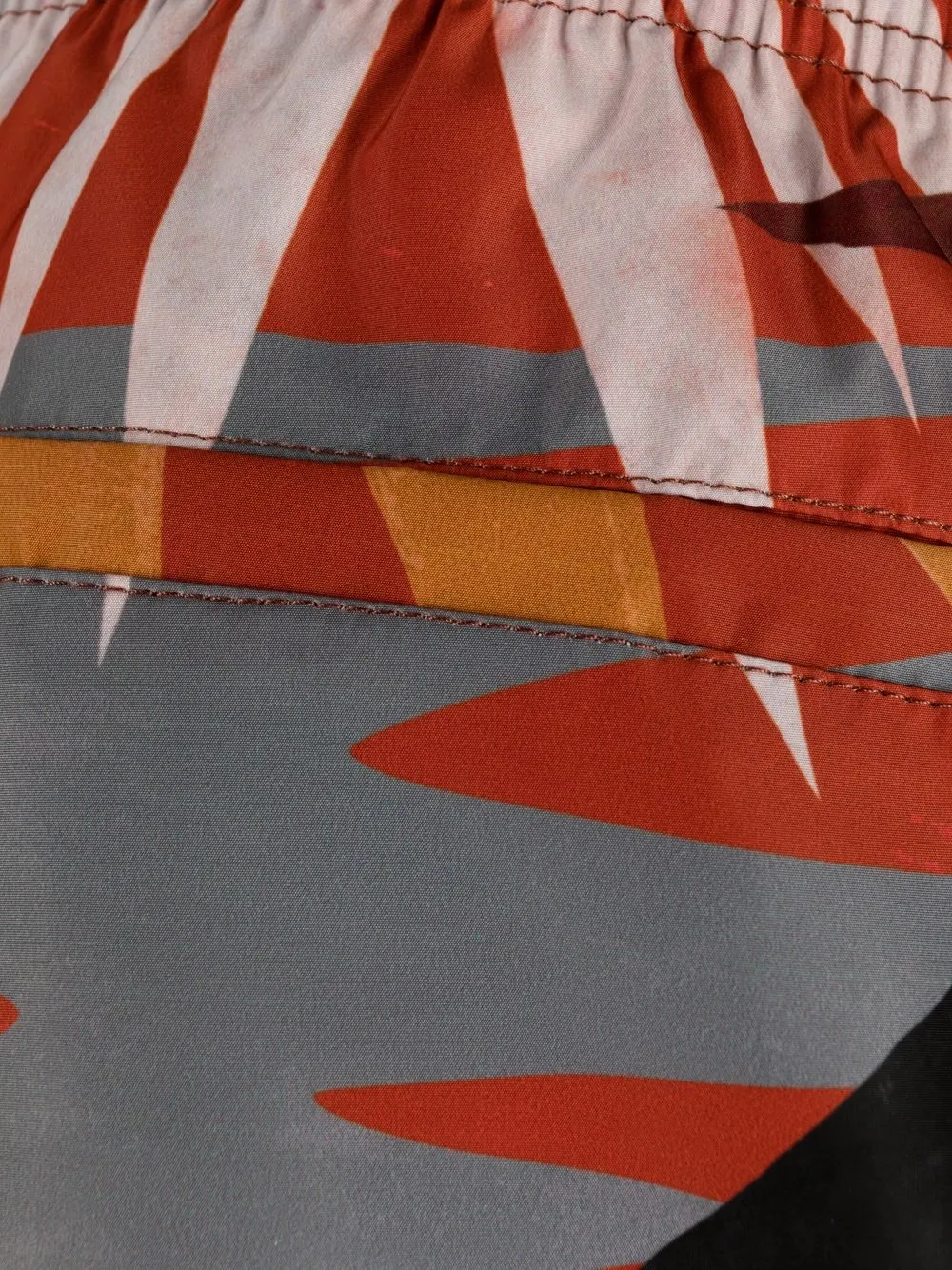  Palm Angels Badeshorts Mit Hawaii Print   Rot 