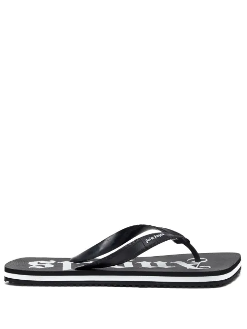 Palm Angels logo-print flip flops