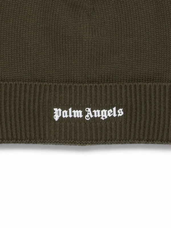 Palm Angels embroidered-logo Beanie Hat 