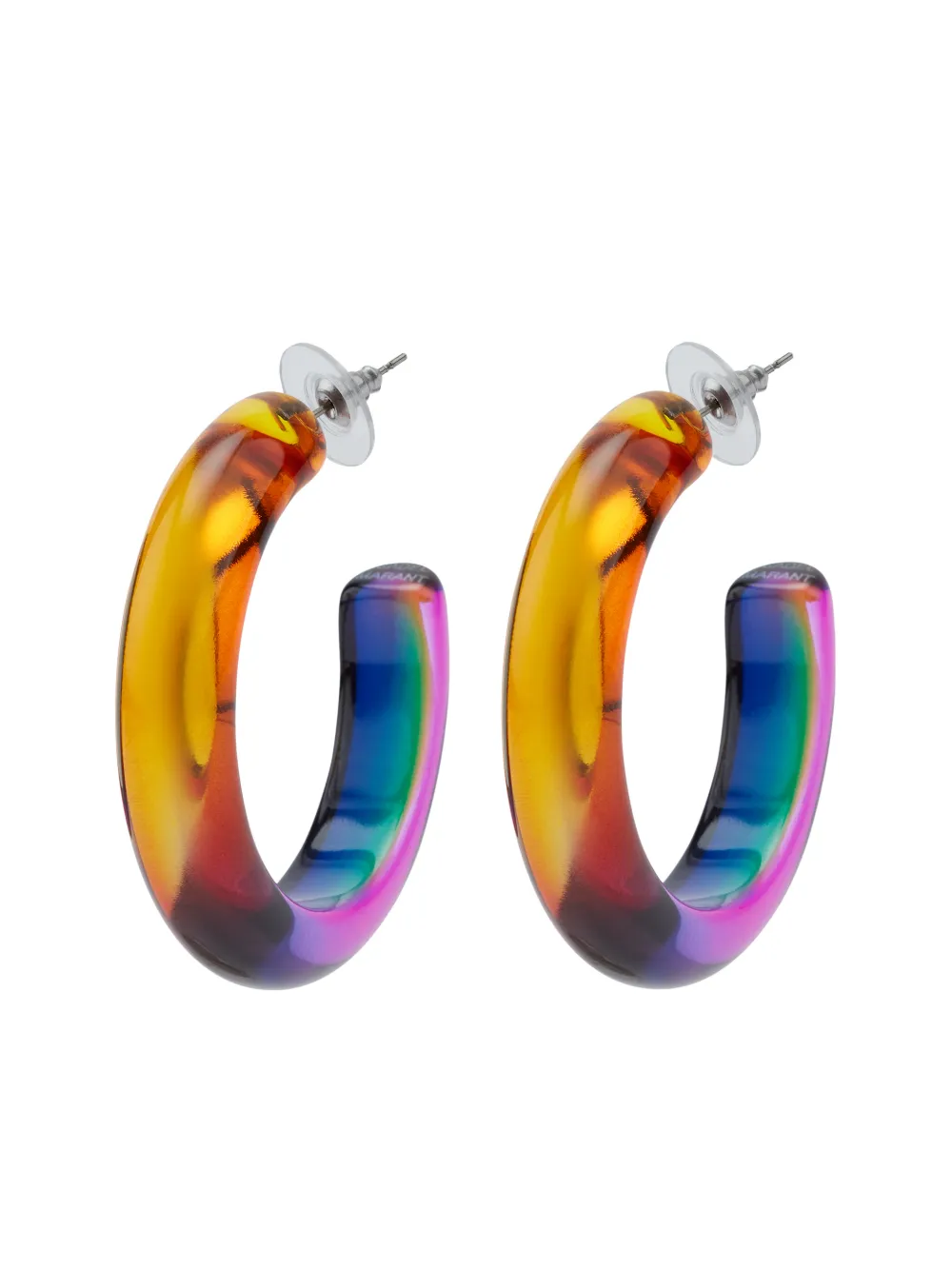 

Isabel Marant aretes con efecto transparente - Rosado