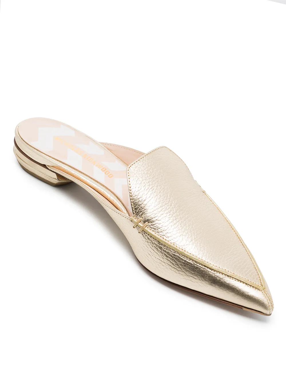 Nicholas Kirkwood BEYA muiltjes met metallic-effect - Goud