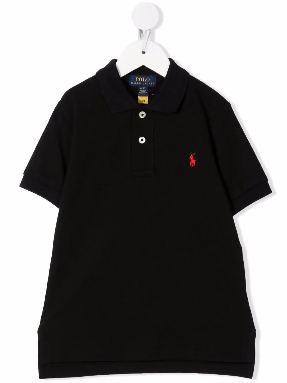 

Ralph Lauren Kids playera tipo polo con logo bordado - Negro