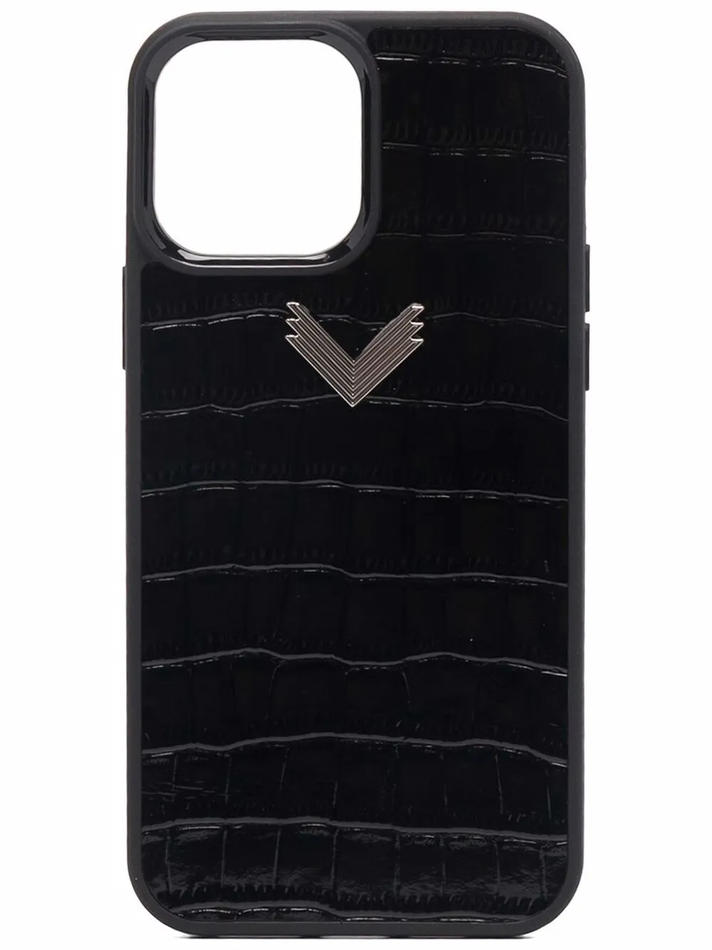 Manokhi x Velante logo-plaque iPhone 13 Pro Max case - Black