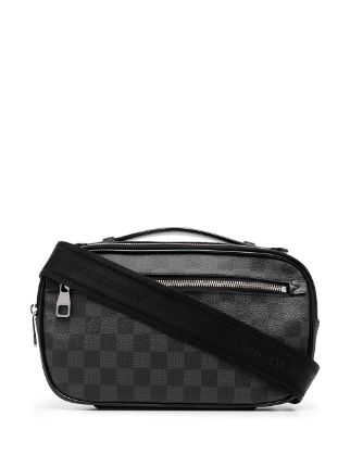 Black Louis Vuitton Damier Graphite Ambler Belt Bag