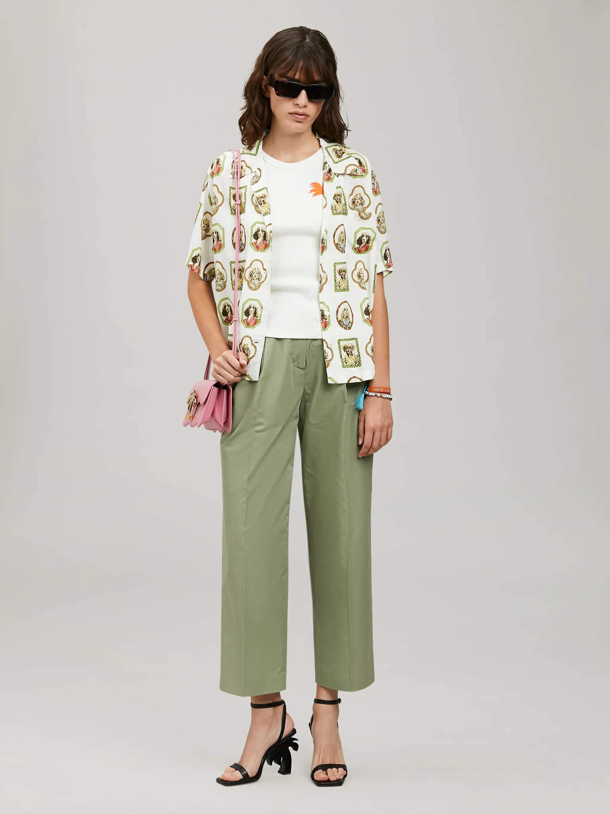 HAWAIIAN DOG BOWLING SHIRT Palm Angels® Official