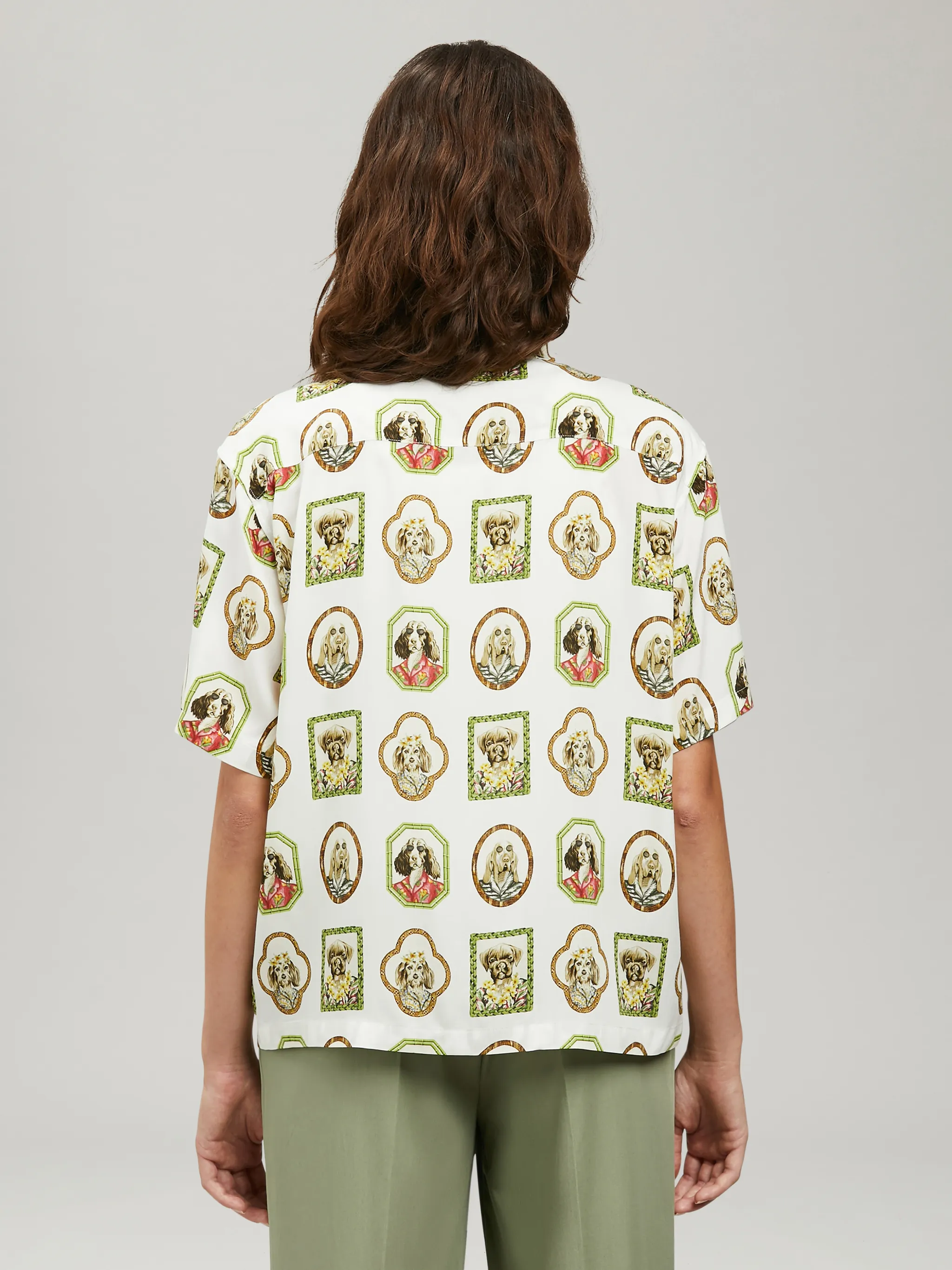 HAWAIIAN DOG BOWLING SHIRT Palm Angels® Official