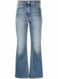 Palm Angels star-detail flared jeans - Blue