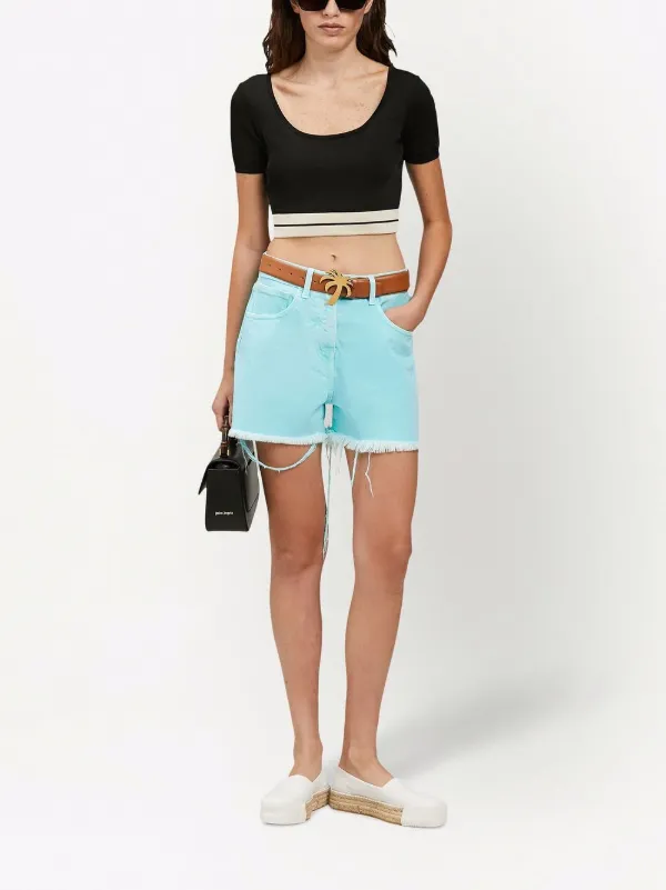 Palm Angels distressed-hem Shorts 