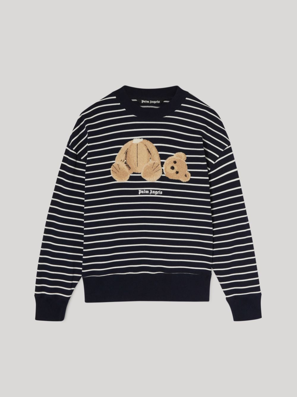 Palm Angels Kids Teddy Bear-print Striped Track Jacket