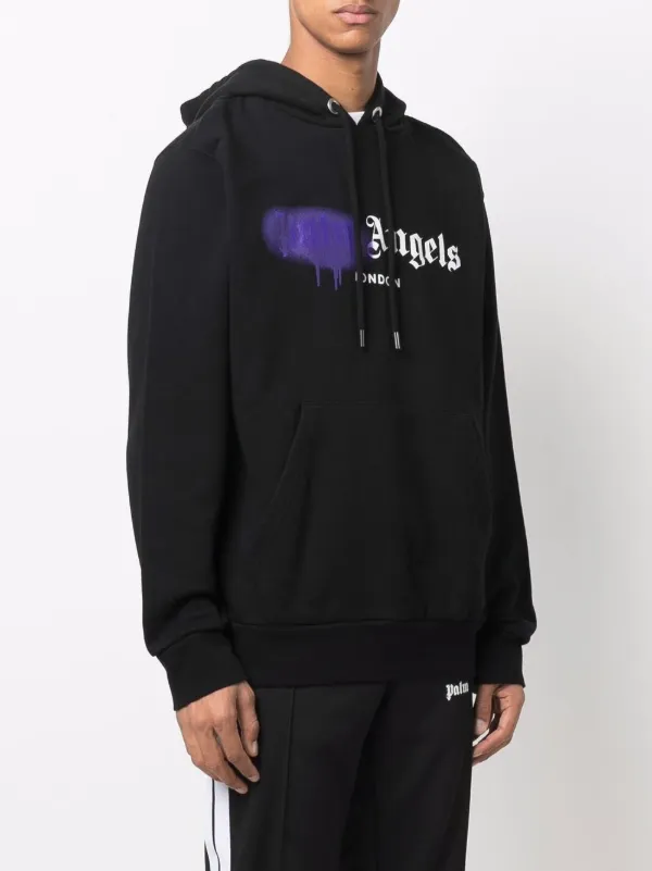 palm angels multicolor logo hoodie