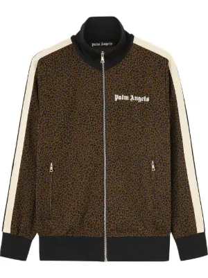 Palm Angels ロゴプリント トラックジャケット | ブラック | FARFETCH JP