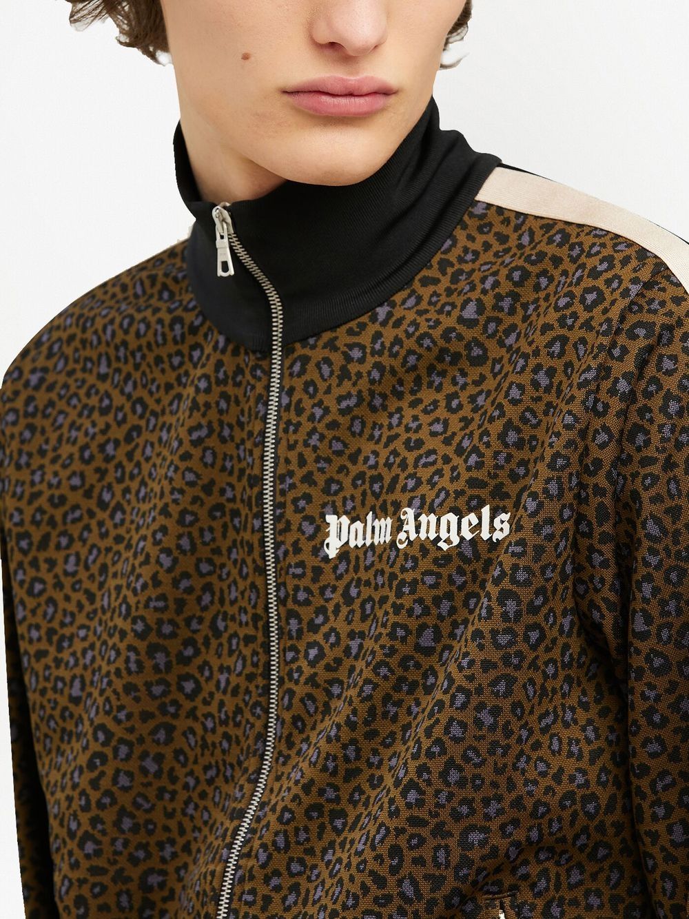 Palm Angels Life Is Palm Leopard Print Shirt Jacket - Farfetch