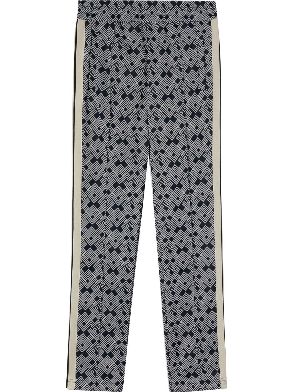 patterned jacquard track pants