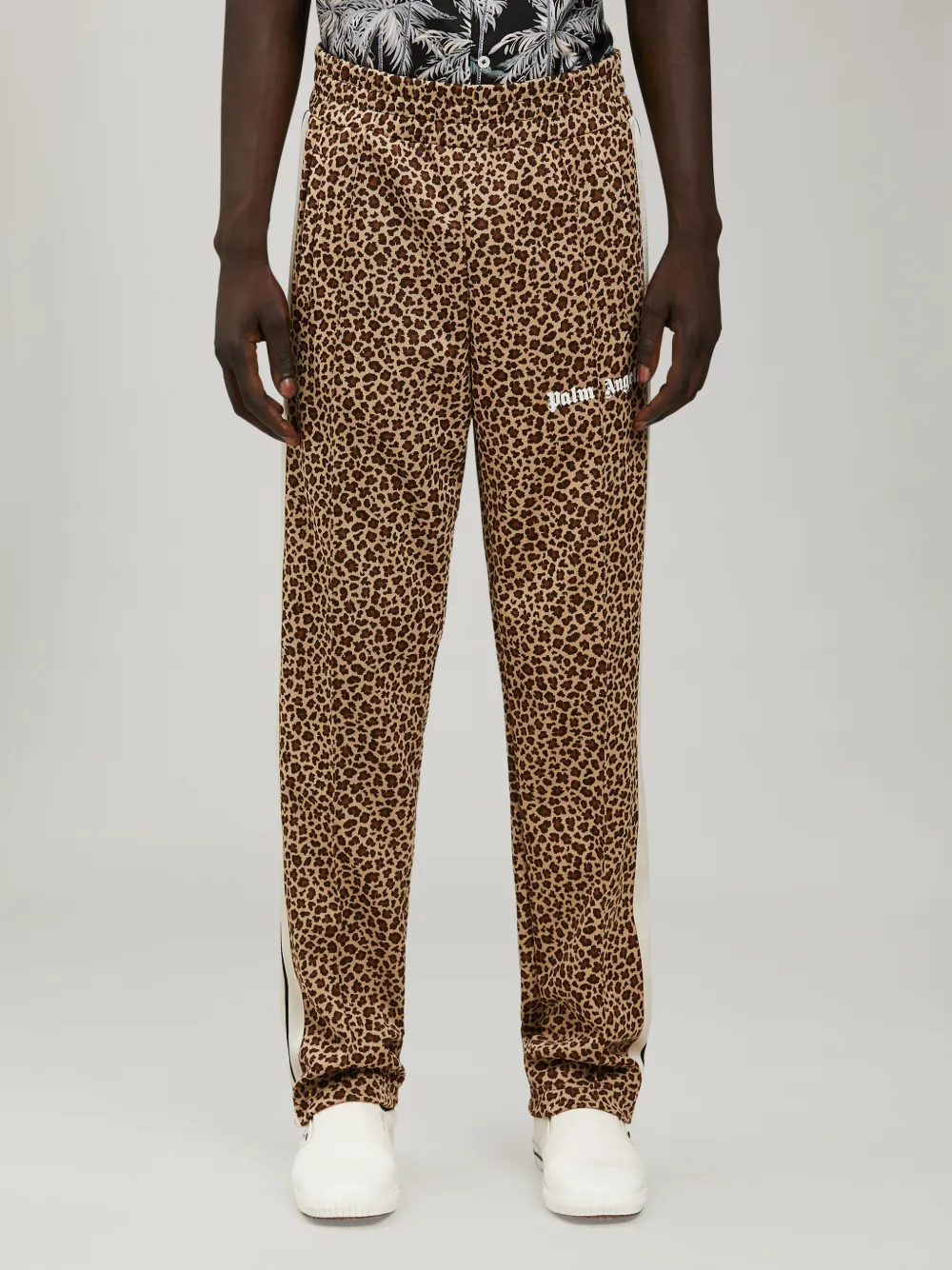 LEOPARD TRACK PANTS Palm Angels® Official