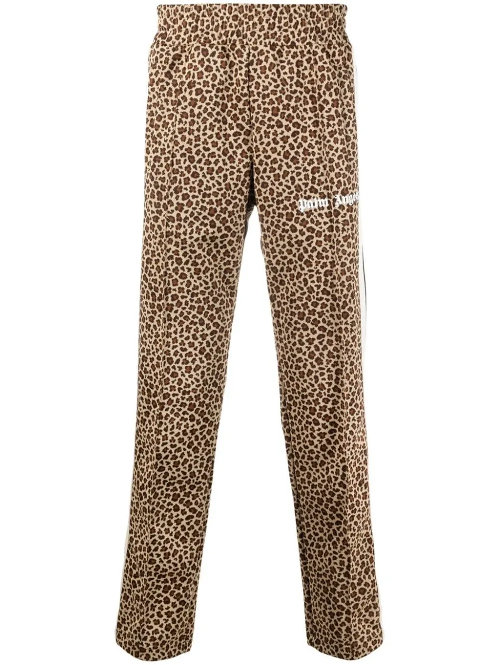 leopard print jacquard track pants 