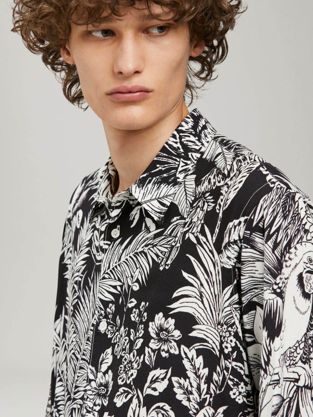 JUNGLE PARROTS SHIRT - Palm Angels® Official