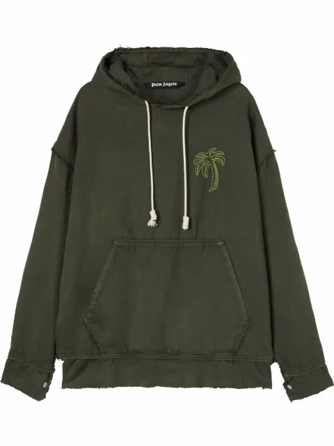 Palm Angels - Palm Tree-embroidered hoodie