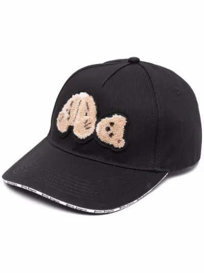 Teddy Bear-appliqué cap | Palm Angels 