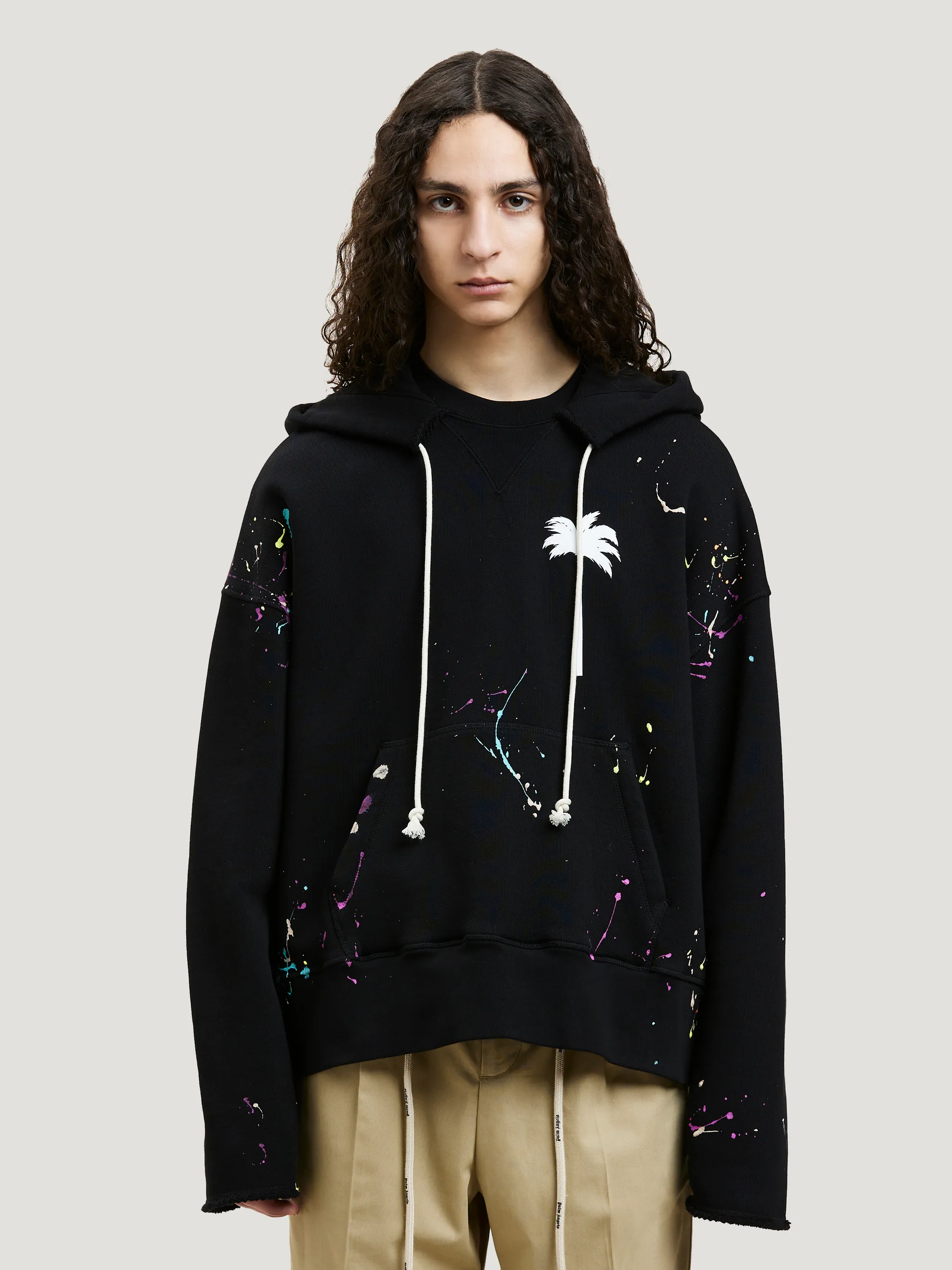 Palm Angels PAINTED PALM TREE HOODIE