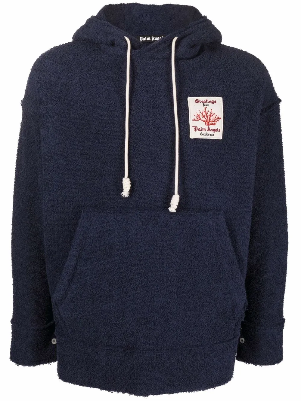 

Palm Angels hoodie con parche del logo - Azul