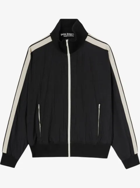 Palm Angels chamarra deportiva con logo estampado