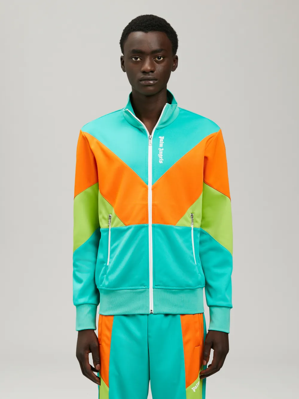 COLORBLOCK TRACK JACKET Palm Angels® Official