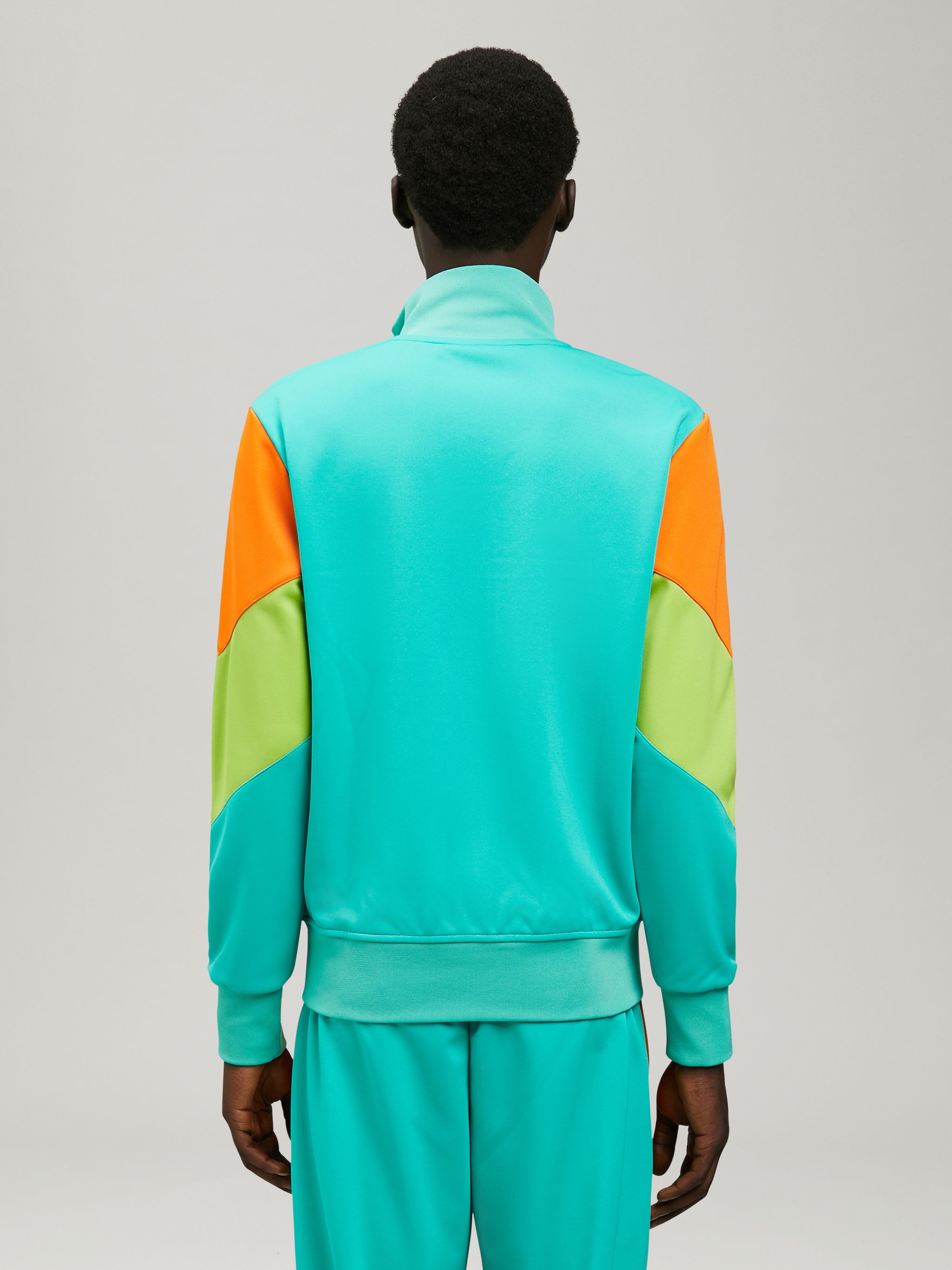 COLORBLOCK TRACK JACKET in green - Palm Angels® Official