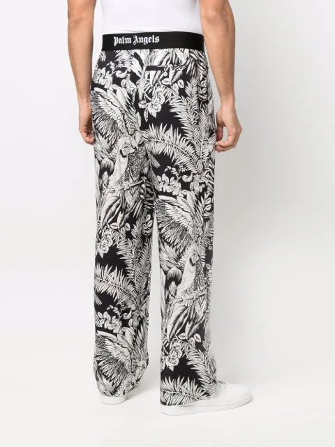 Palm Angels Jungle Parrots-print Track 