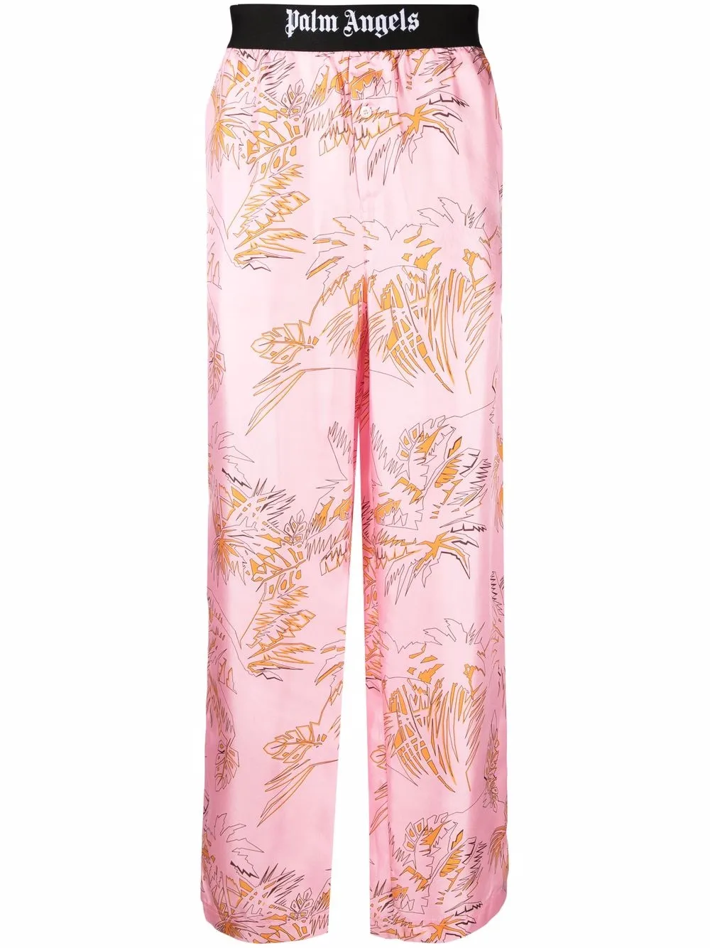 

Palm Angels logo-waistband trousers - Pink