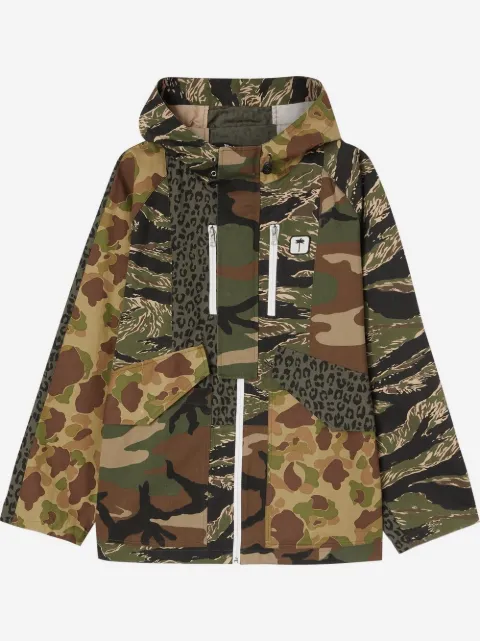 Palm Angels parka con múltiples estampados