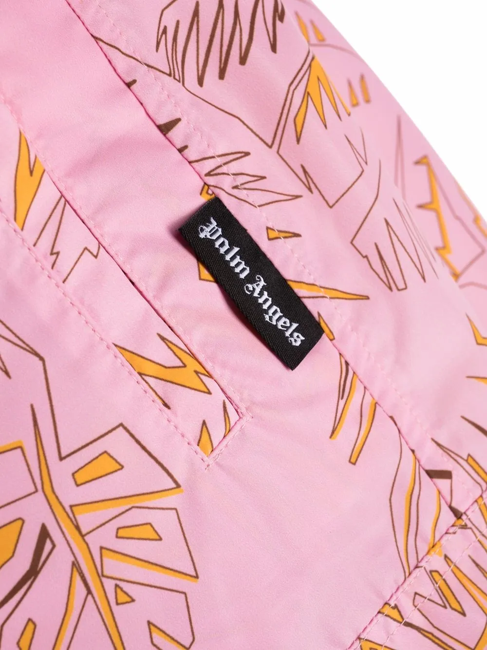  Palm Angels Abstract Palms Swim Shorts - Pink 