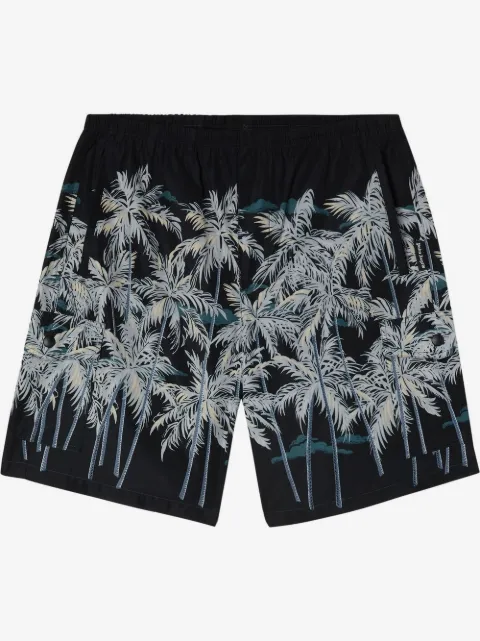 Palm Angels shorts de playa con palmeras estampadas