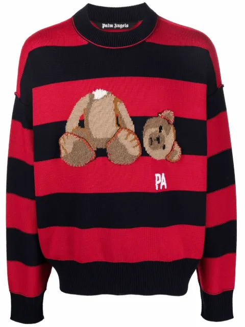 Palm Angels PA Bear striped jumper