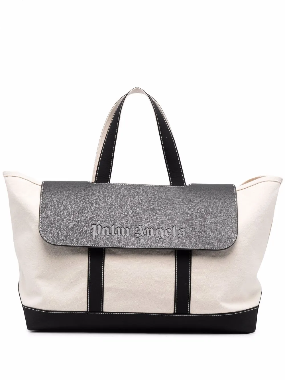 logo-flap tote bag