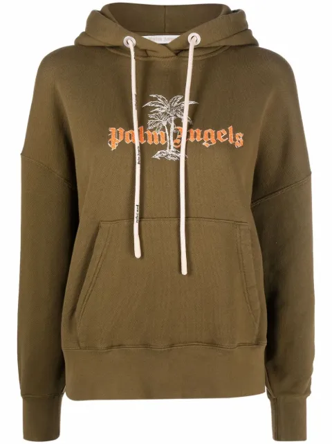 Palm Angels logo-print hoodie