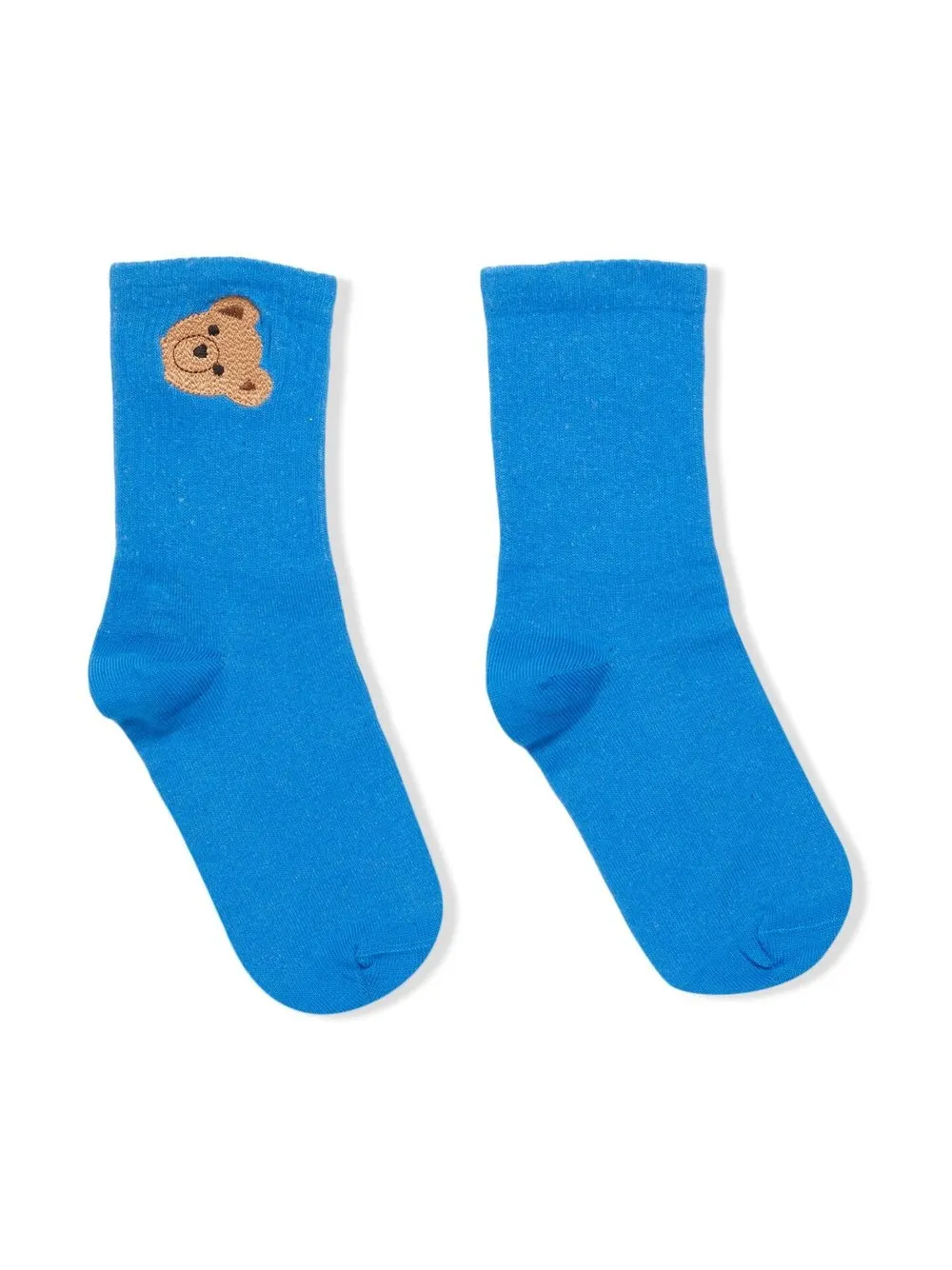 

Palm Angels Kids embroidered teddy socks - Blue