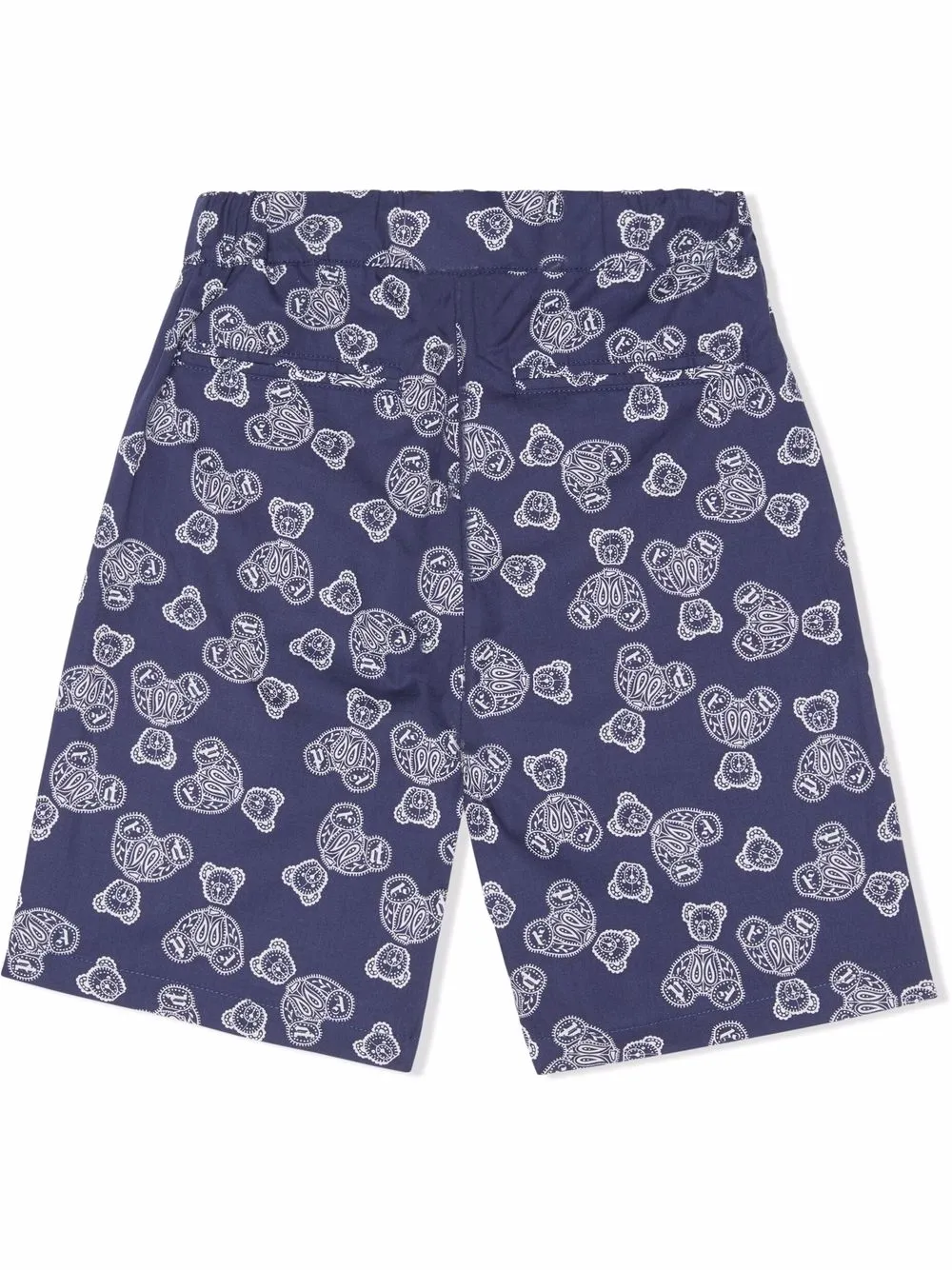 Palm Angels Kids Chino Corti Con Stampa Blu FARFETCH IT