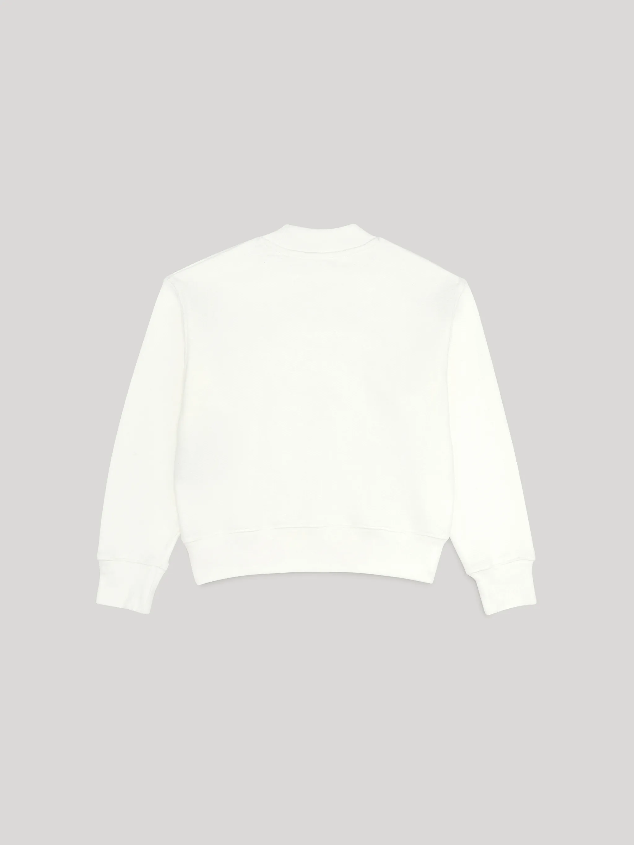 CURVED LOGO SWEATSHIRT in white - Palm Angels® Official